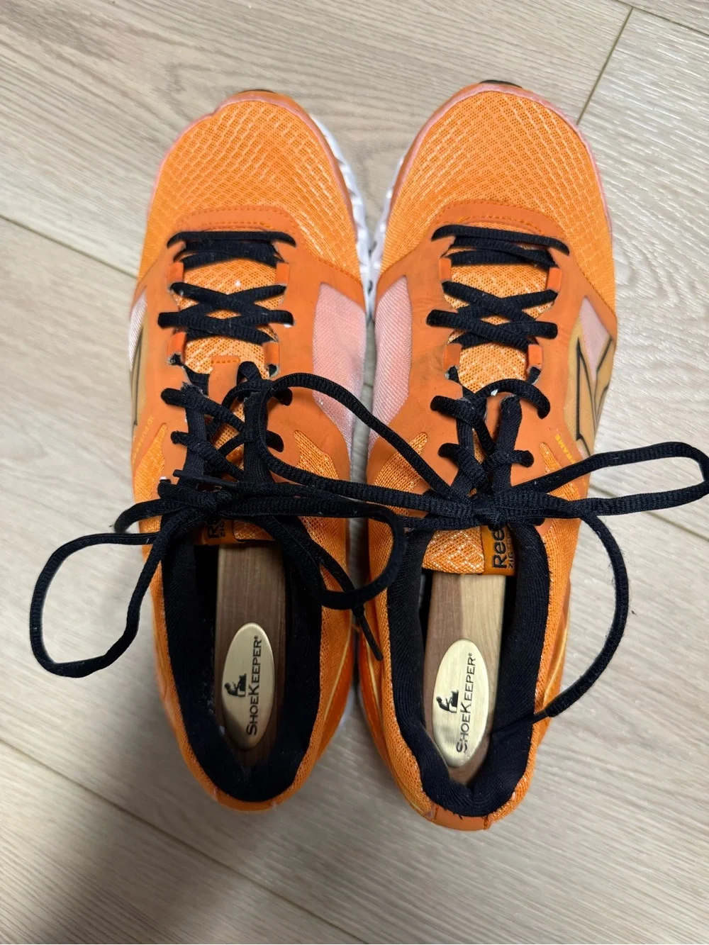 Reebok 3D FuseFrame running shoes in orange with black accents Men’s Size 10